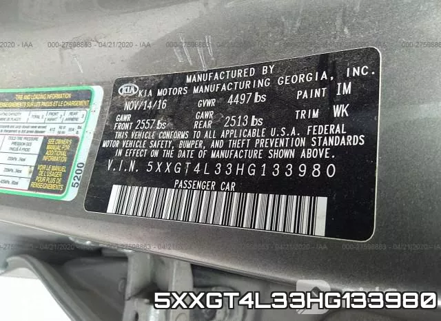 5XXGT4L33HG133980 фото 10