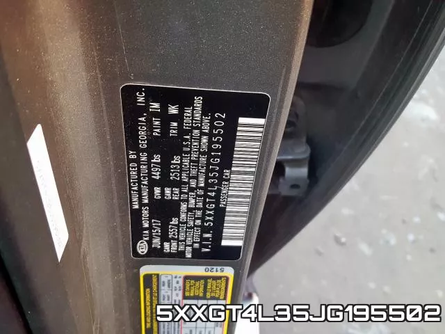 5XXGT4L35JG195502 фото 2