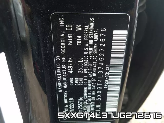 5XXGT4L37JG272676 фото 2