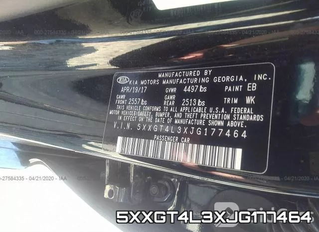 5XXGT4L3XJG177464 фото 10