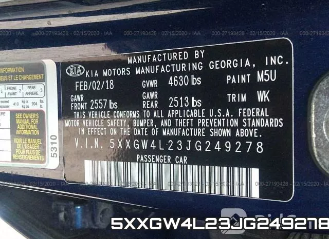 5XXGW4L23JG249278 фото 10