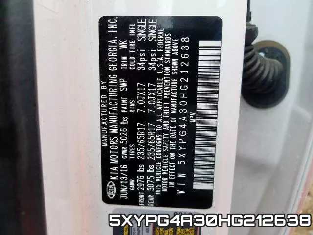 5XYPG4A30HG212638 фото 2