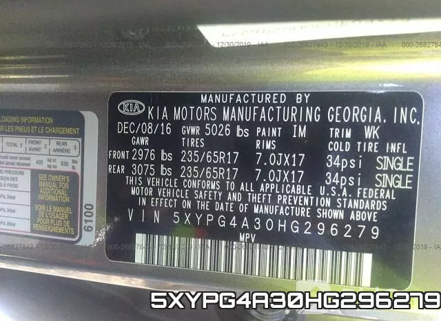 5XYPG4A30HG296279 фото 10
