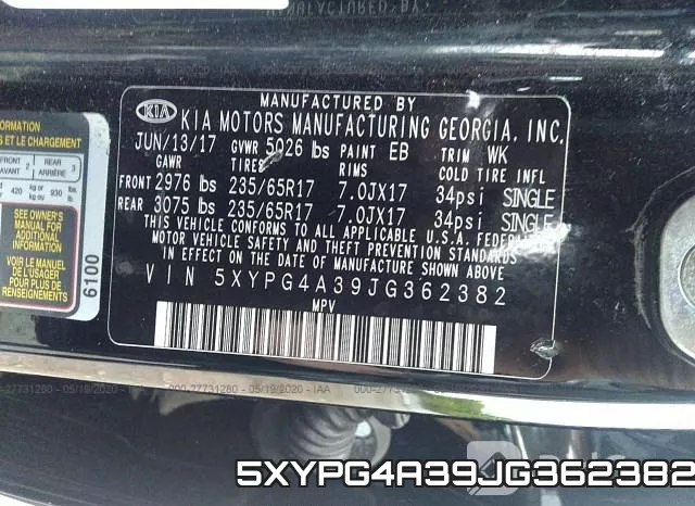 5XYPG4A39JG362382 фото 10