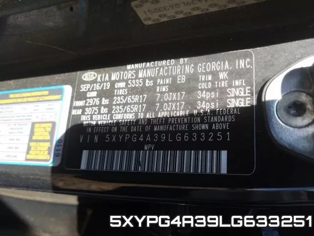 5XYPG4A39LG633251 фото 2