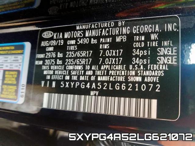 5XYPG4A52LG621072 фото 2