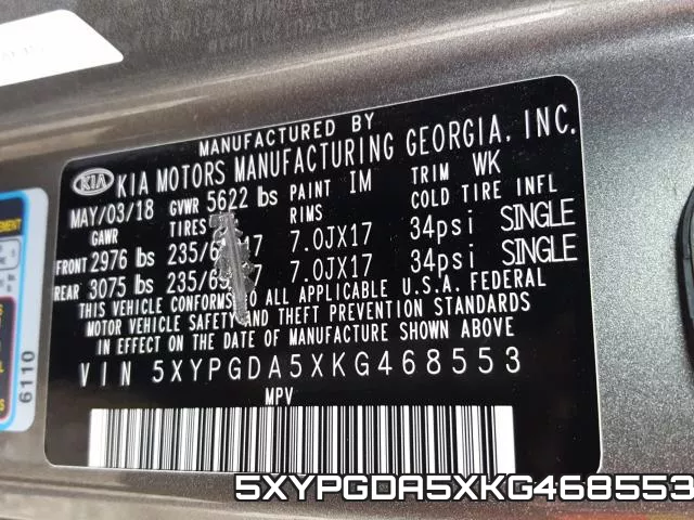 5XYPGDA5XKG468553 фото 2