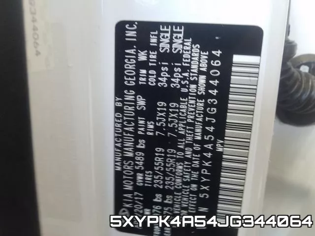 5XYPK4A54JG344064 фото 2
