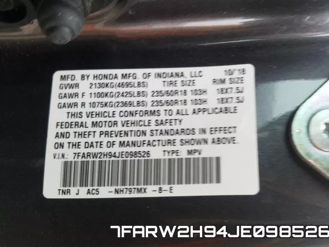 7FARW2H94JE098526 фото 2