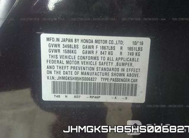 JHMGK5H85HS006827 фото 10