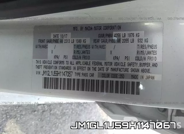 JM1GL1U59H1147067 фото 10