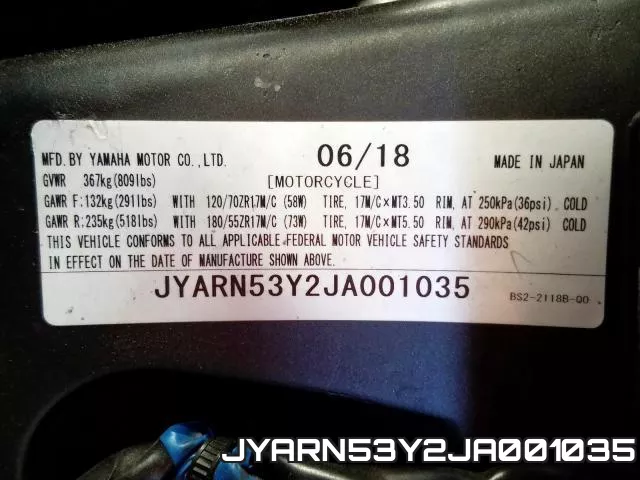 JYARN53Y2JA001035 фото 2