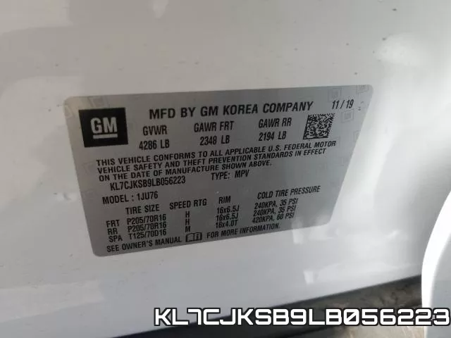 KL7CJKSB9LB056223 фото 2
