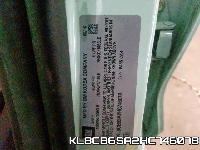 KL8CB6SA2HC746078 фото 2