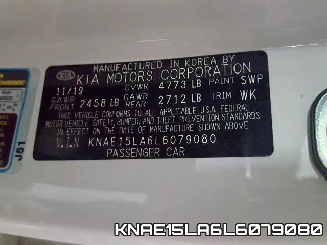 KNAE15LA6L6079080 фото 2