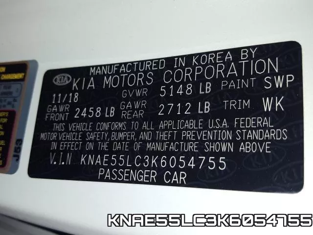 KNAE55LC3K6054755 фото 2