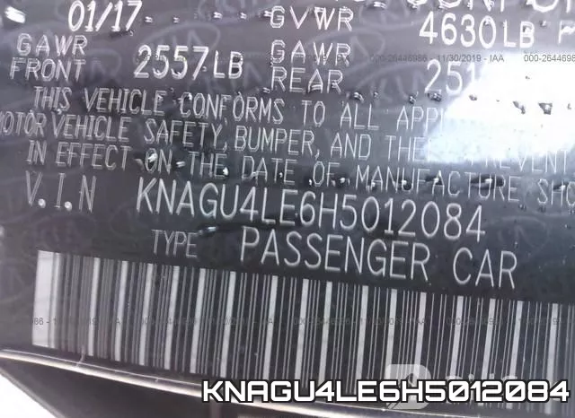 KNAGU4LE6H5012084 фото 10