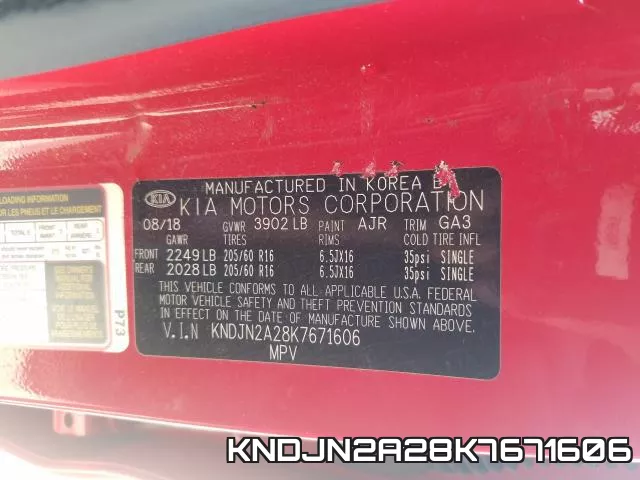 KNDJN2A28K7671606 фото 2