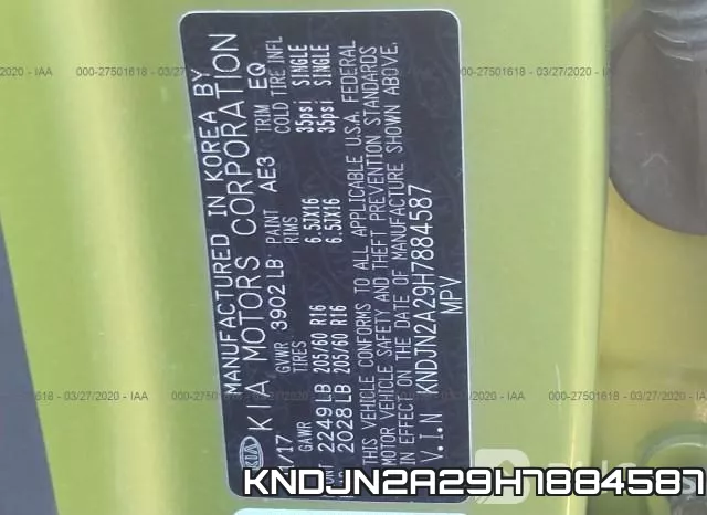 KNDJN2A29H7884587 фото 10
