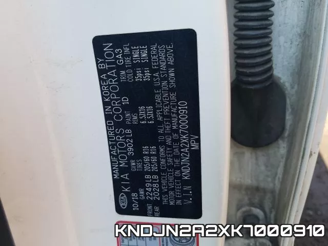 KNDJN2A2XK7000910 фото 2