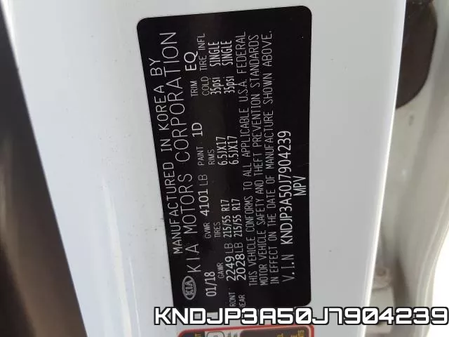 KNDJP3A50J7904239 фото 2