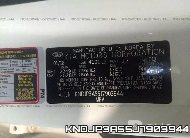 KNDJP3A55J7903944 фото 10