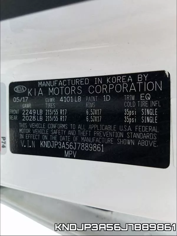 KNDJP3A56J7889861 фото 2