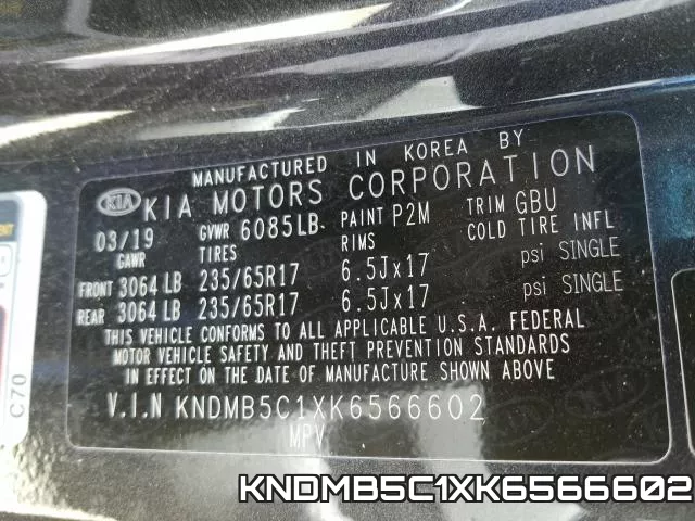 KNDMB5C1XK6566602 фото 2