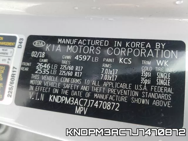 KNDPM3AC7J7470872 фото 2