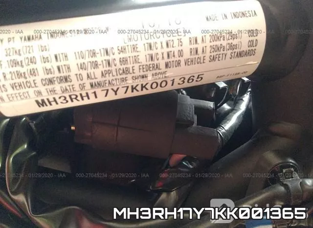 MH3RH17Y7KK001365 фото 2