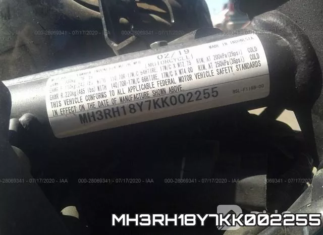 MH3RH18Y7KK002255 фото 2