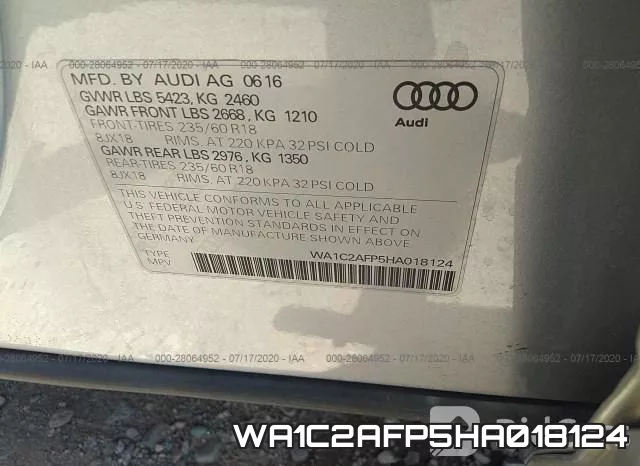WA1C2AFP5HA018124 фото 10