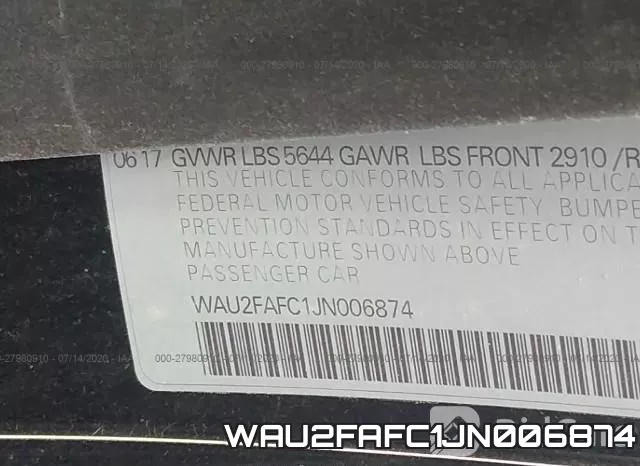 WAU2FAFC1JN006874 фото 10