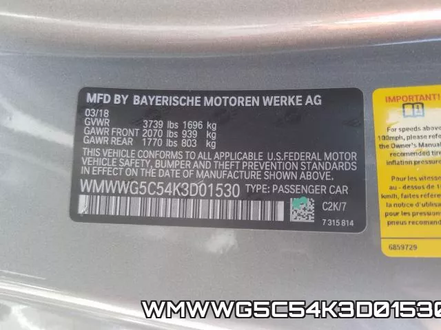 WMWWG5C54K3D01530 фото 2