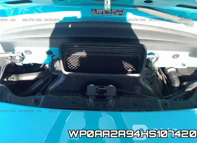WP0AA2A94HS107420 фото 2