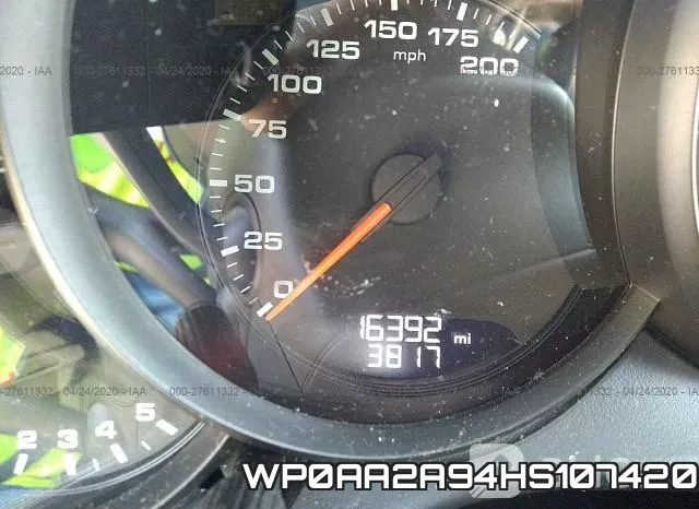 WP0AA2A94HS107420 фото 8
