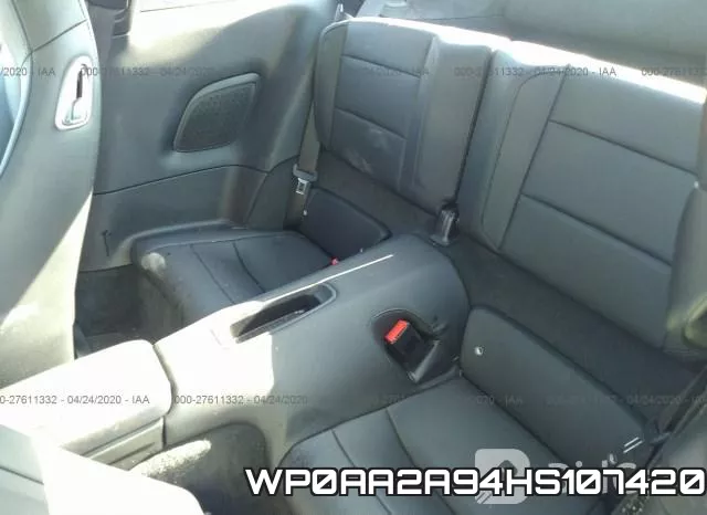 WP0AA2A94HS107420 фото 9