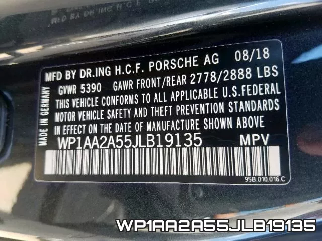 WP1AA2A55JLB19135 фото 2