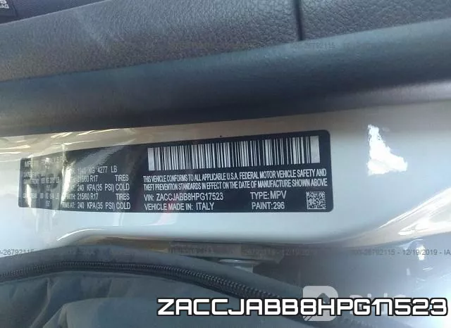 ZACCJABB8HPG17523 фото 10