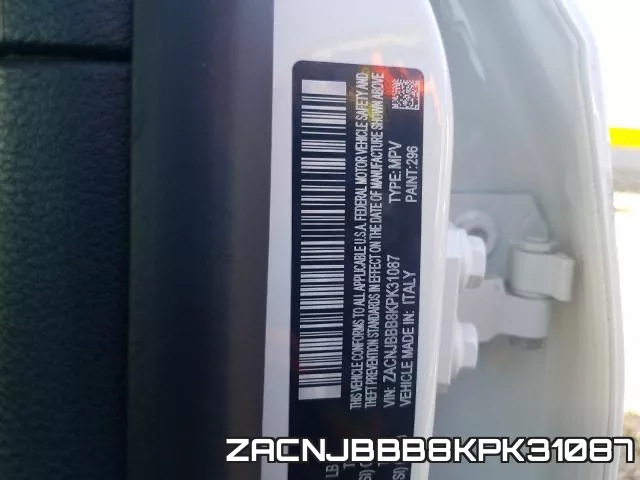 ZACNJBBB8KPK31087 фото 2
