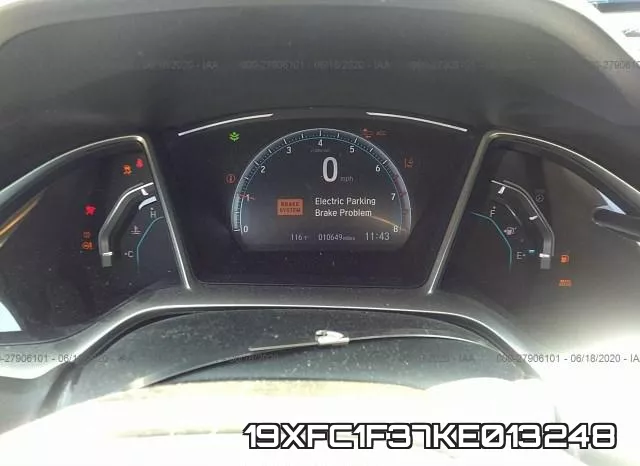 19XFC1F37KE013248 фото 8