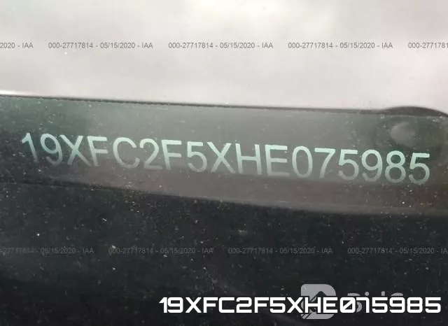 19XFC2F5XHE075985 фото 10