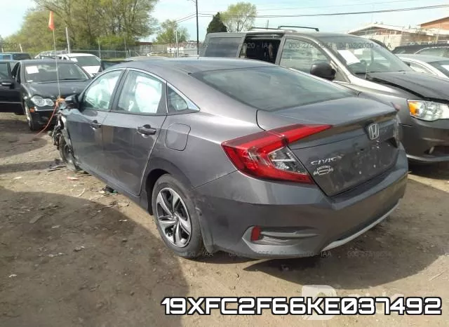 19XFC2F66KE037492 фото 4