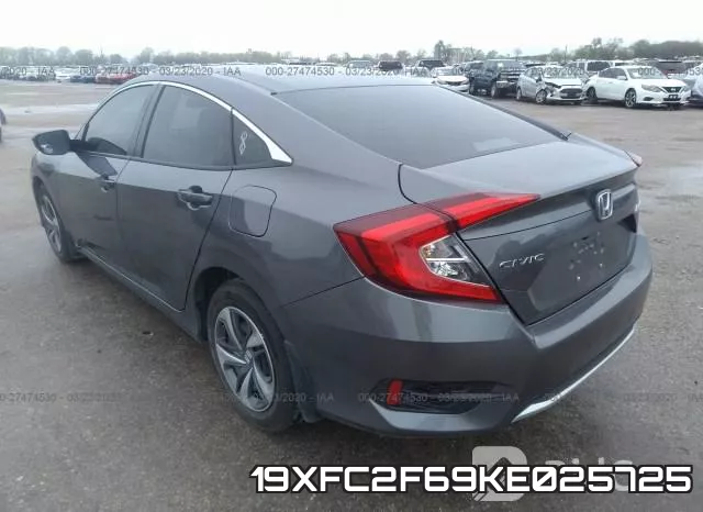 19XFC2F69KE025725 фото 4