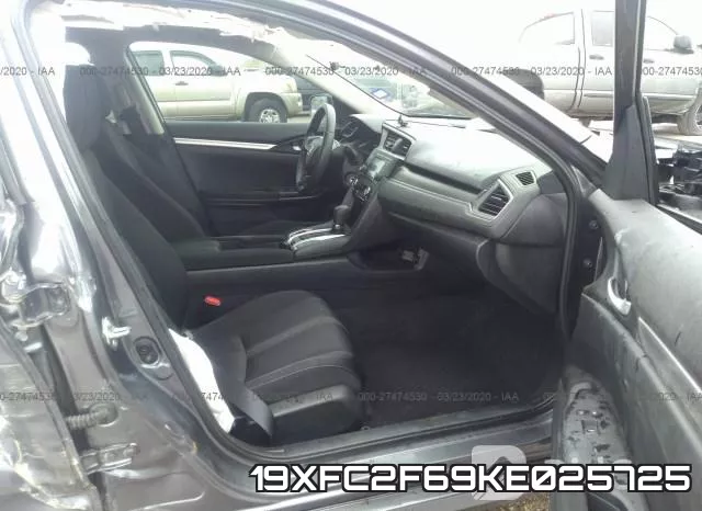 19XFC2F69KE025725 фото 6