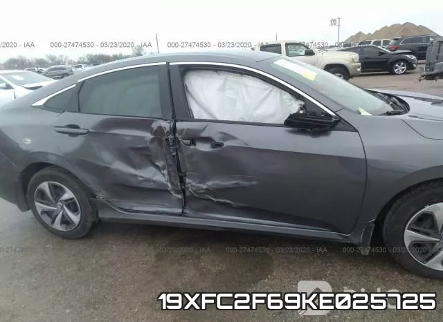 19XFC2F69KE025725 фото 7