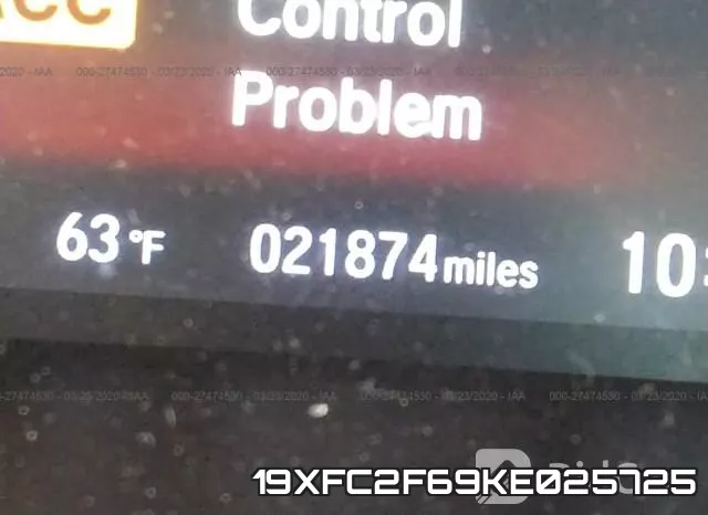 19XFC2F69KE025725 фото 8