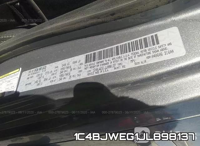 1C4BJWEG1JL898137 фото 10