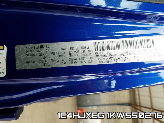 1C4HJXEG7KW550276 фото 2