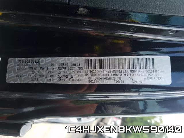 1C4HJXEN8KW590140 фото 2